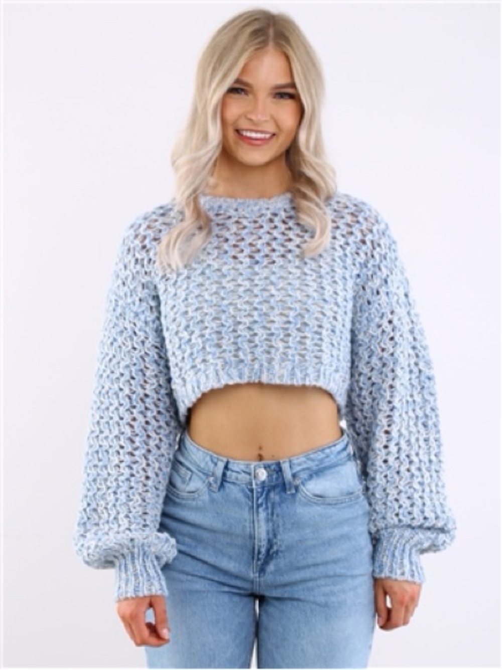 Noisy May Aries Open-Knit Sweater - M